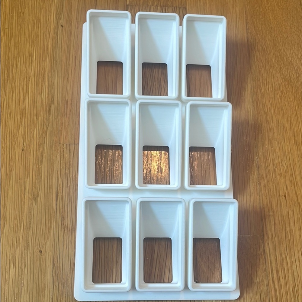 New White Plastic Organizer Tray Holder for Lutron Pico Remotes